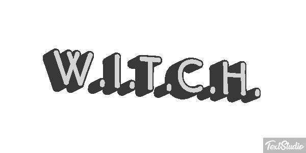 W.I.T.C.H. Efeito do texto