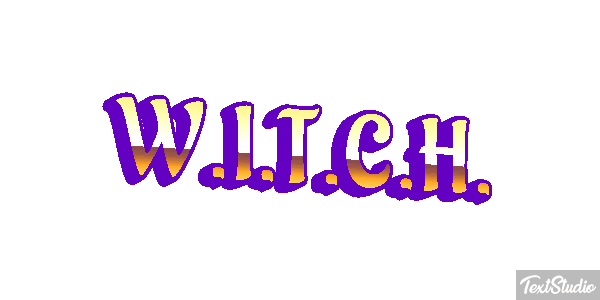 W.I.T.C.H. Efeito do texto