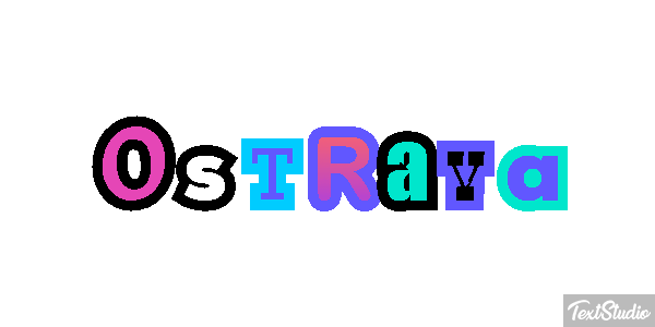 Ostrava Tekst effect