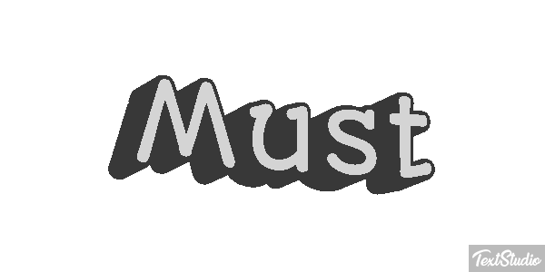 Must Effet de texte