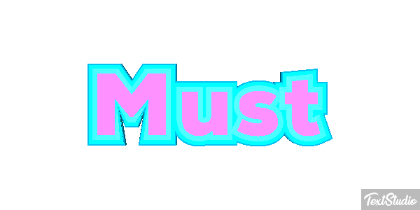 Must Effet de texte