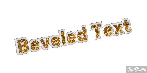Beveled Text Efeito do texto