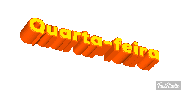 Quarta-feira Text effect