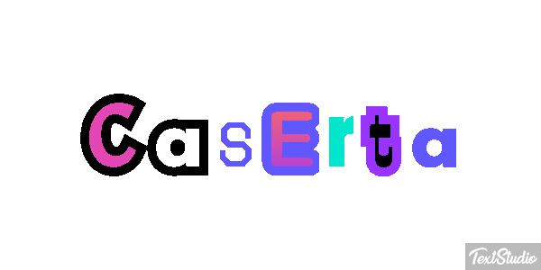 Caserta Tekst effect