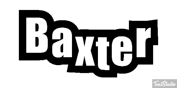 Baxter Text effect