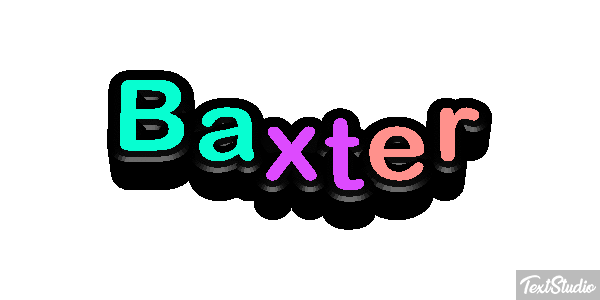 Baxter Text effect