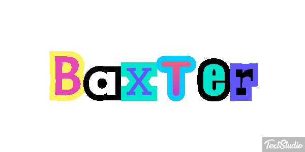 Baxter Text effect