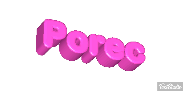 Poreč Efekt tekstowy