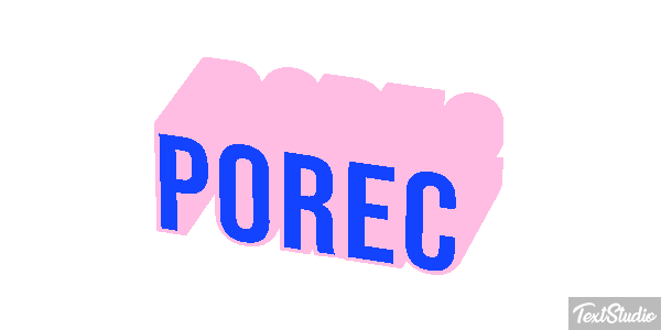 Poreč Efekt tekstowy