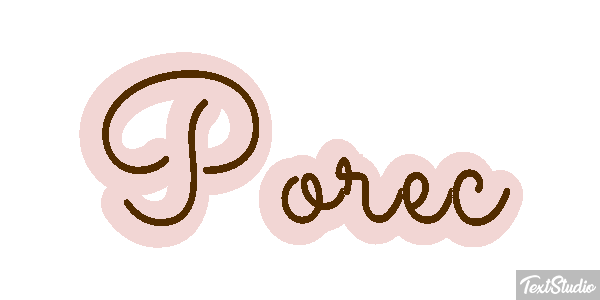 Poreč Efekt tekstowy