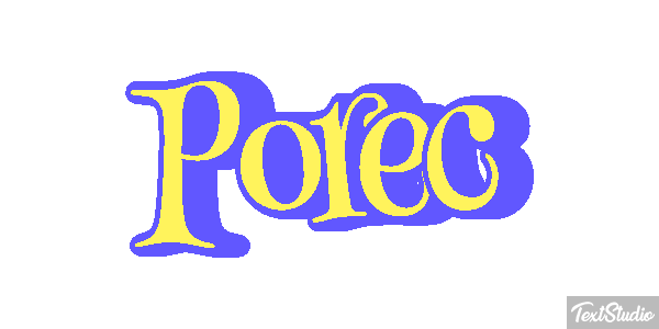 Poreč Efekt tekstowy