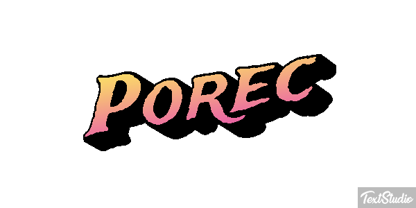 Poreč Efekt tekstowy
