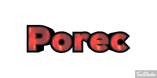 Poreč Efekt tekstowy