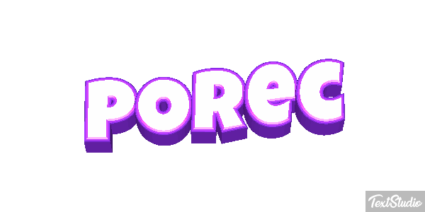 Poreč Efekt tekstowy
