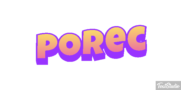 Poreč Efekt tekstowy