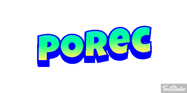 Poreč Efekt tekstowy