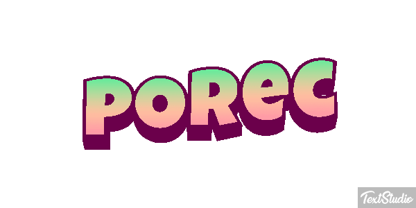 Poreč Efekt tekstowy