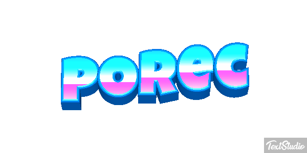 Poreč Efekt tekstowy