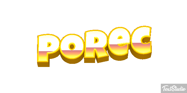 Poreč Efekt tekstowy