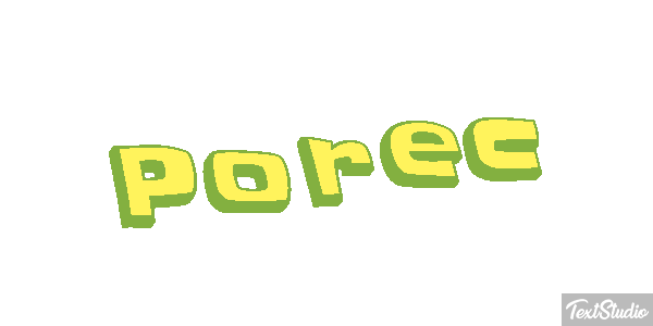 Poreč Efekt tekstowy