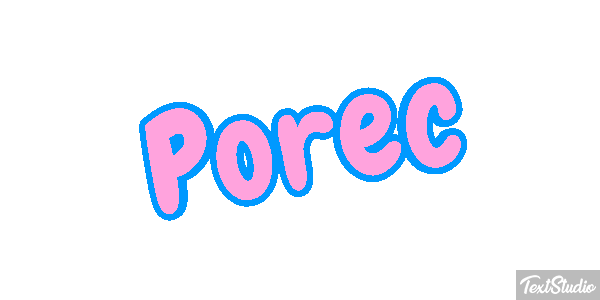 Poreč Efekt tekstowy