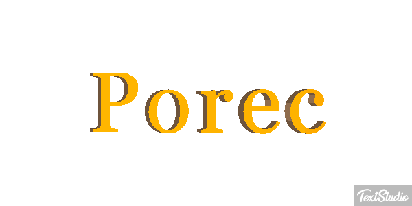Poreč Efekt tekstowy