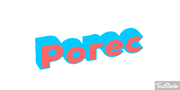Poreč Efekt tekstowy