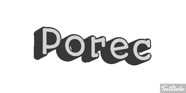 Poreč Efekt tekstowy