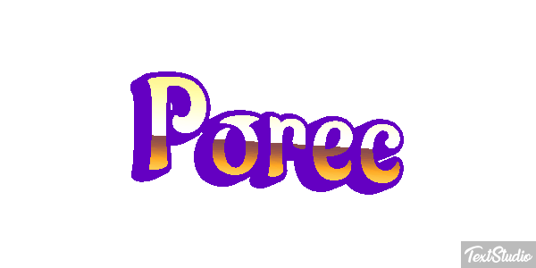 Poreč Efekt tekstowy