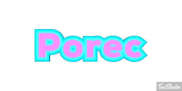 Poreč Efekt tekstowy
