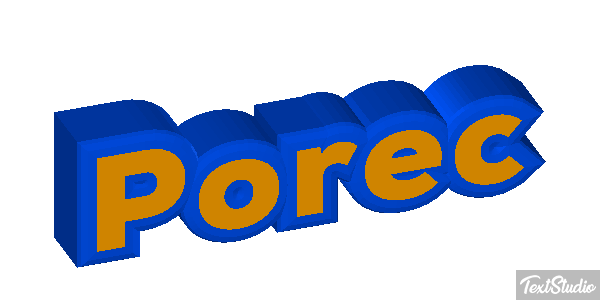 Poreč Efekt tekstowy