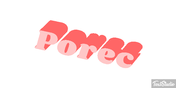 Poreč Efekt tekstowy