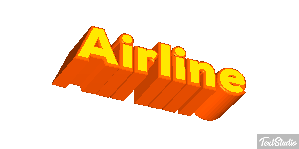 Airline Effet de texte