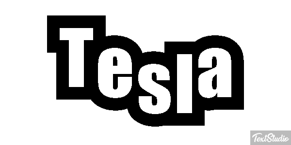 Tesla Efeito do texto