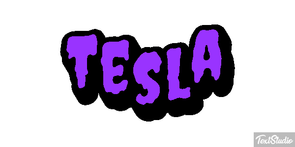 Tesla Efeito do texto