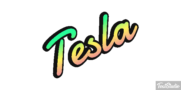 Tesla Efeito do texto