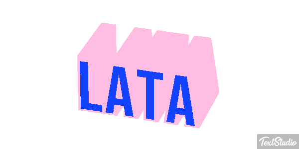 Lata Efeito do texto