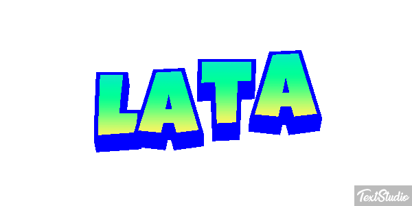 Lata Efeito do texto