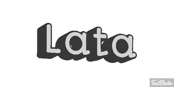 Lata Efeito do texto