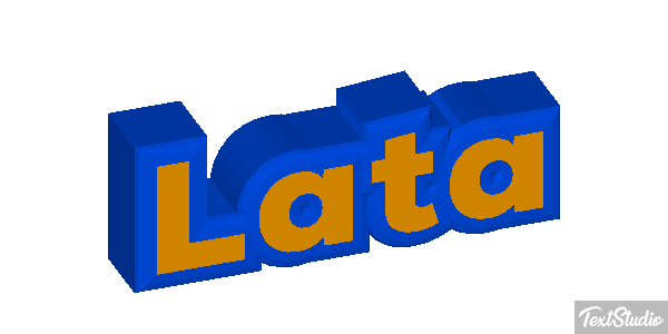 Lata Efeito do texto