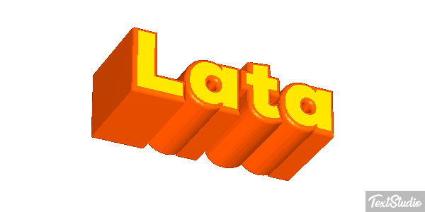 Lata Efeito do texto