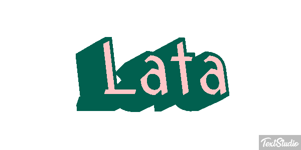 Lata Efeito do texto