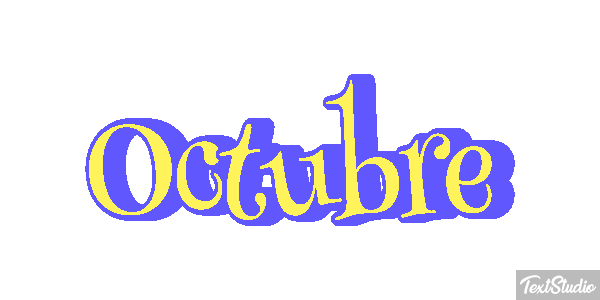 Octubre Efecto de texto