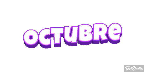 Octubre Efecto de texto
