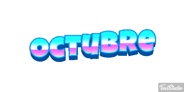 Octubre Efecto de texto