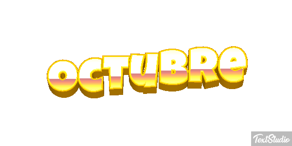 Octubre Efecto de texto