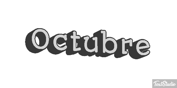 Octubre Efecto de texto