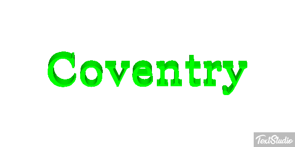 Coventry Текстовый эффект