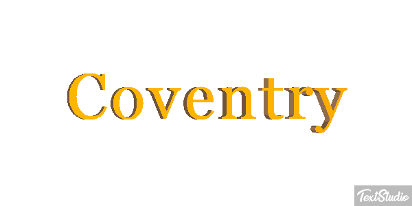 Coventry Текстовый эффект