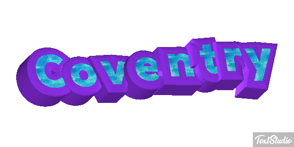 Coventry Текстовый эффект